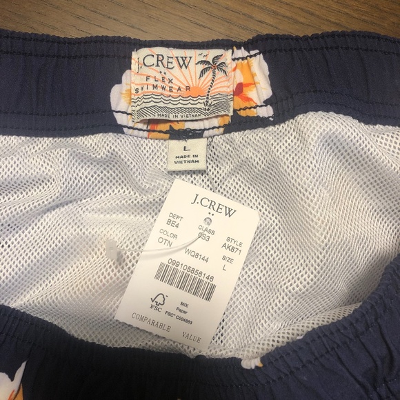 NWT J. Crew Swim Trunk - Picture 5 of 5